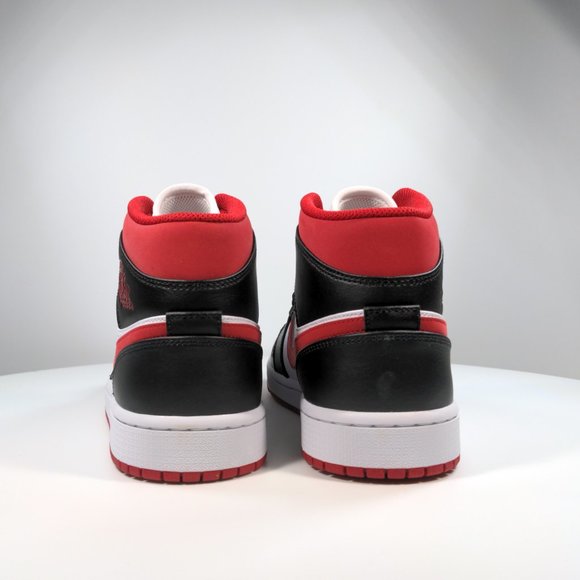 AIR JORDAN 1 MID 'METALLIC RED'  BRED - Picture 3 of 4